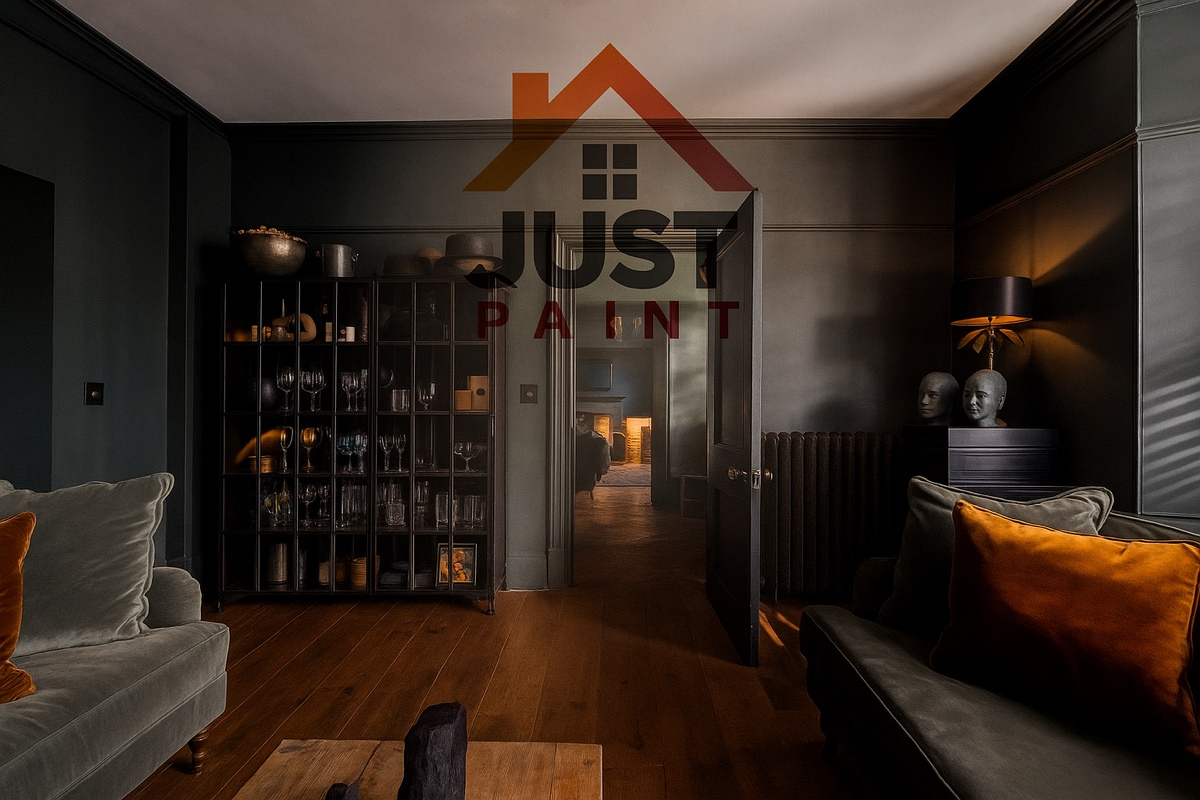 Dark atmospheric Just Paint interior